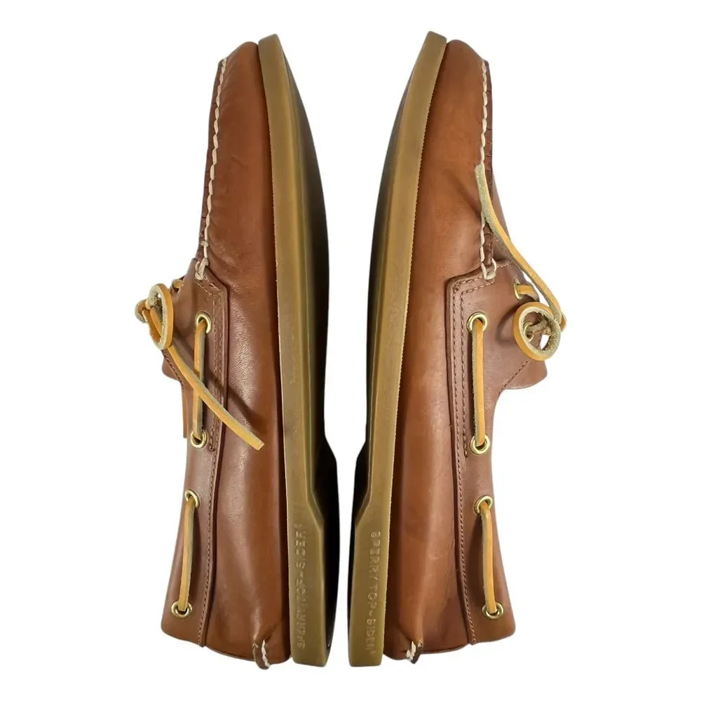 Sperry Top-Sider Men 11M Tan‎ Leather Slip-On Boat Shoes Loafers